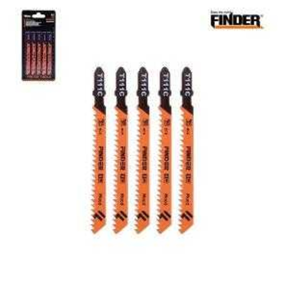 Режещи ножове за дърво за прободен трион - 5pcs - Finder - 191699