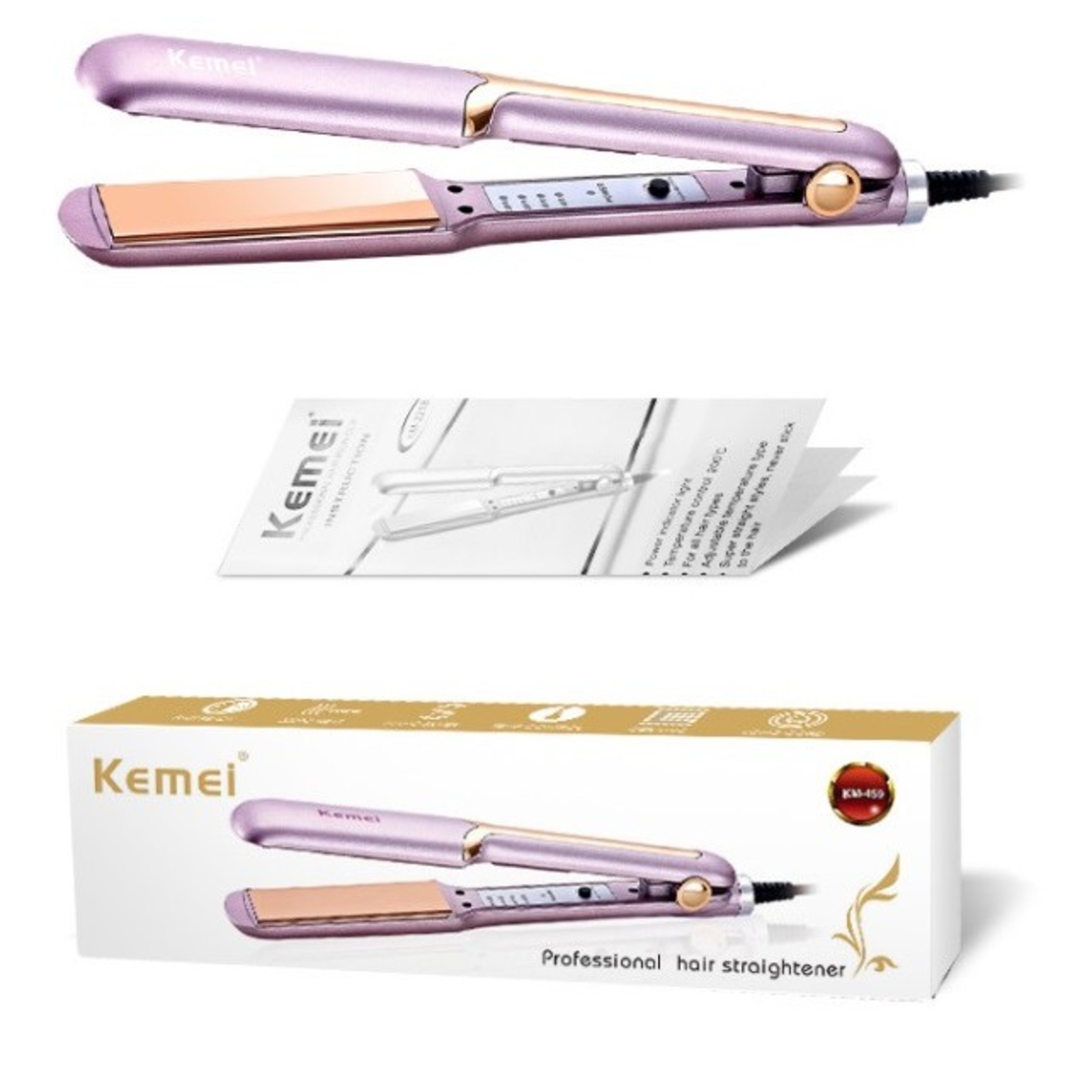 Преса за коса - KM-459 - Kemei
