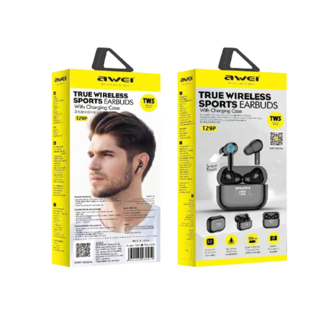 Безжични слушалки с калъф за зареждане - Bluetooth - T29P - AWEI - 888872