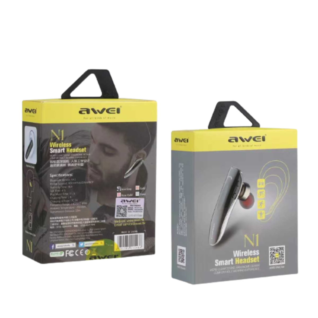 Хендсфри слушалка - Bluetooth - N1 - Awei - 888926