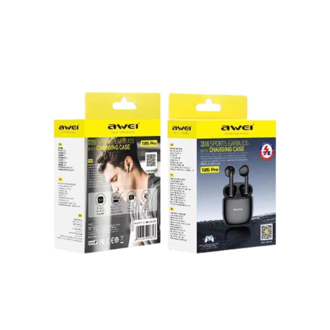 Безжични слушалки с калъф за зареждане - Bluetooth - T26 Pro - Awei - 003803