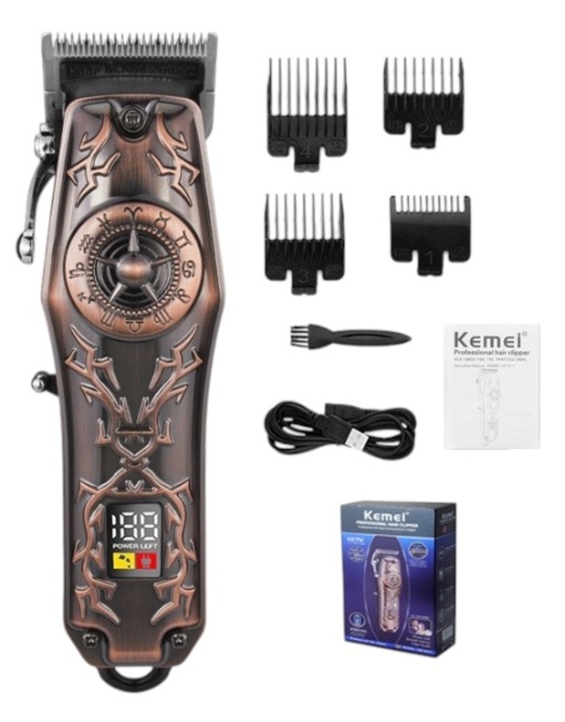 Машинка за подстригване - KM-2617 - Barber - Kemei