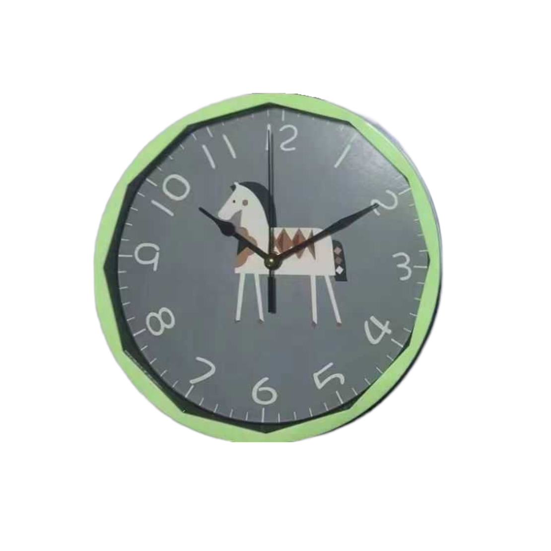 Детски стенен часовник - XH-6628 - 166283 - Зелен