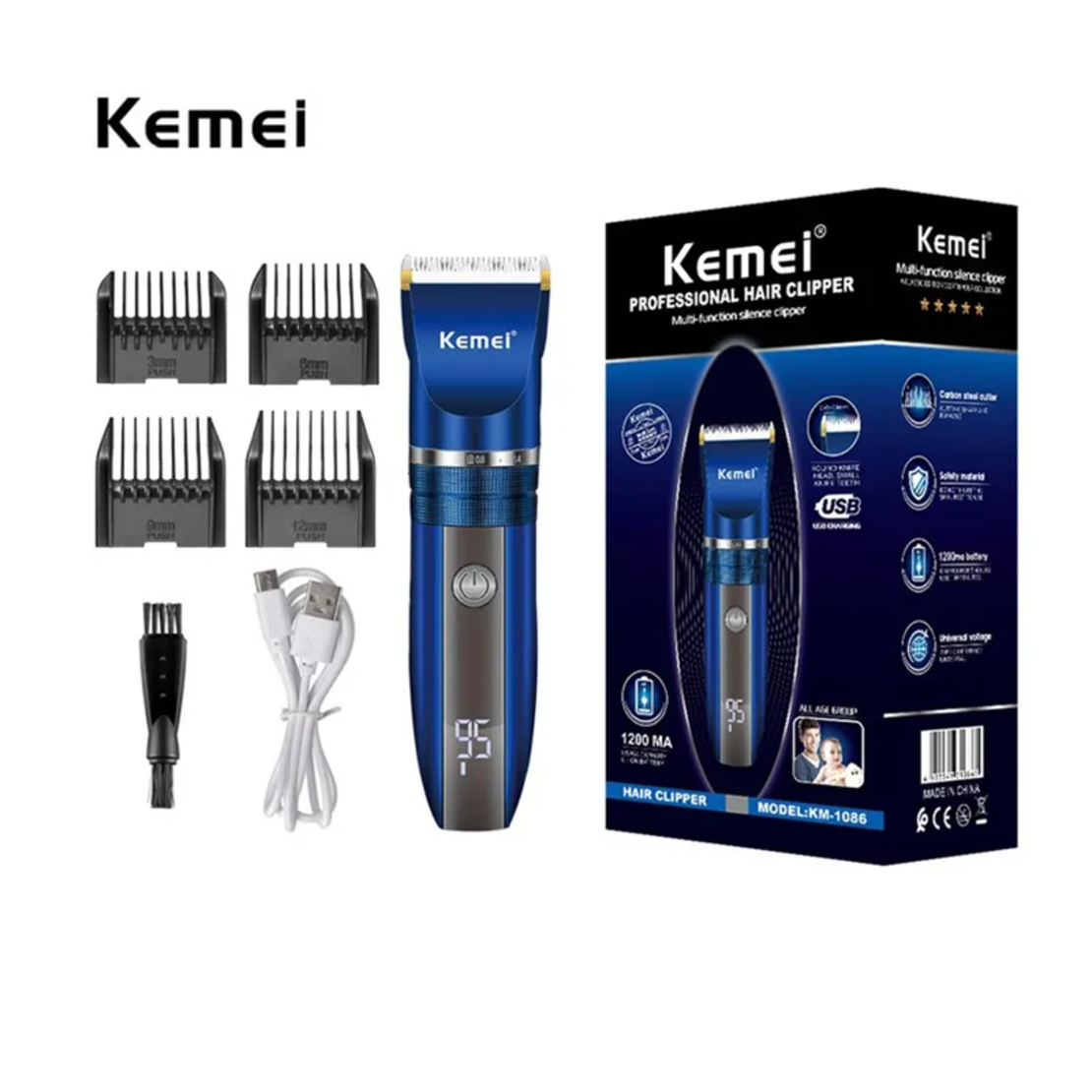 Машинка за подстригване - KM-1086 - Kemei
