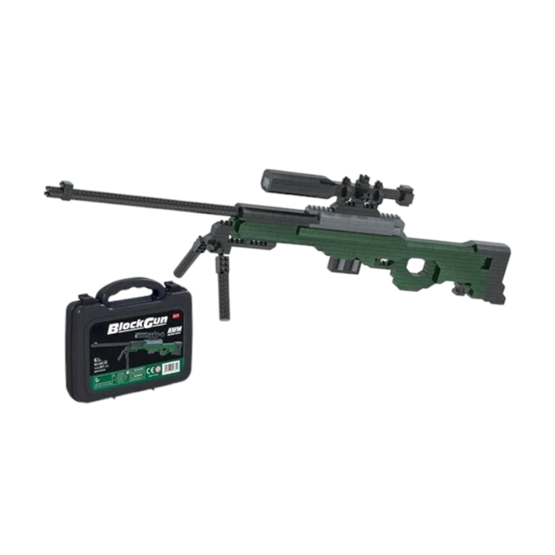 Детски сглобяем калашник - DIY - 682-3 - AWM - 691 бр - 730123