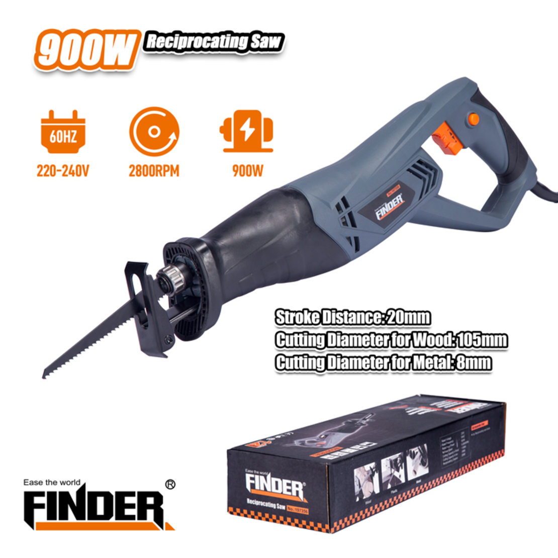 Саблен трион - 900W - Finder - 197356