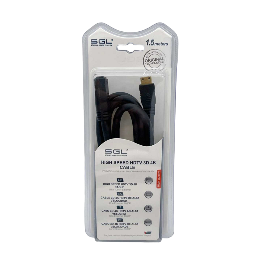 HDMI кабел - A1592BC - мъжки/женски - 1,5 м - 095523