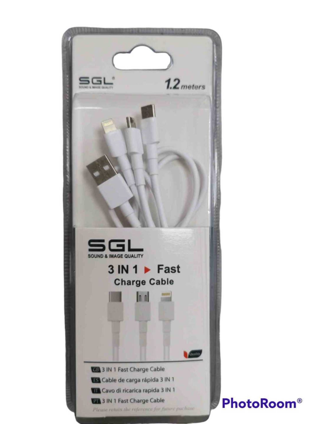 Кабел USB Всичко-в-едно – 3 в 1 – 1,2 м – 194796