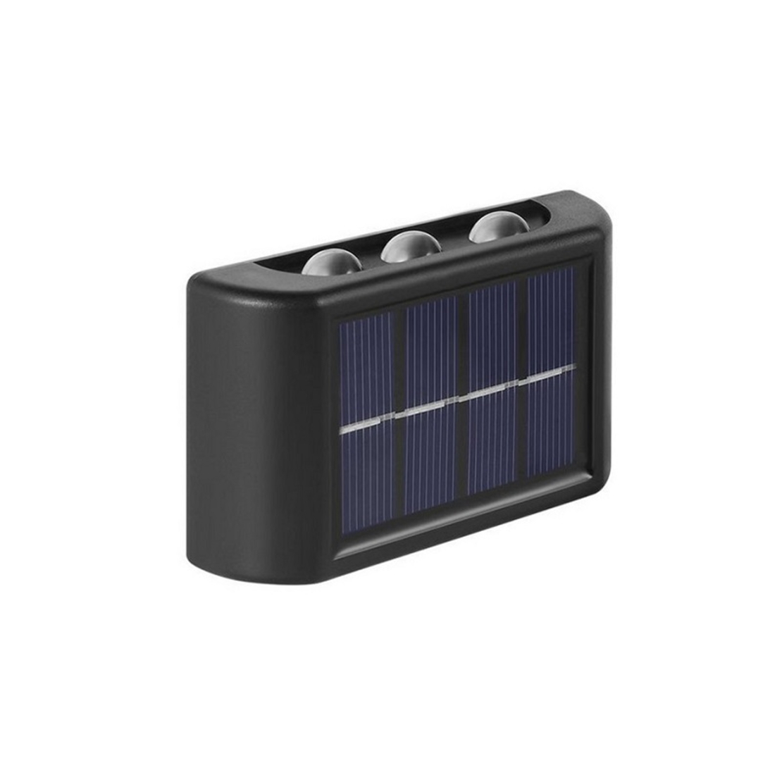 Соларни LED стенни лампи - 2 бр. - Топло бяло - HJJ-6 - 941334