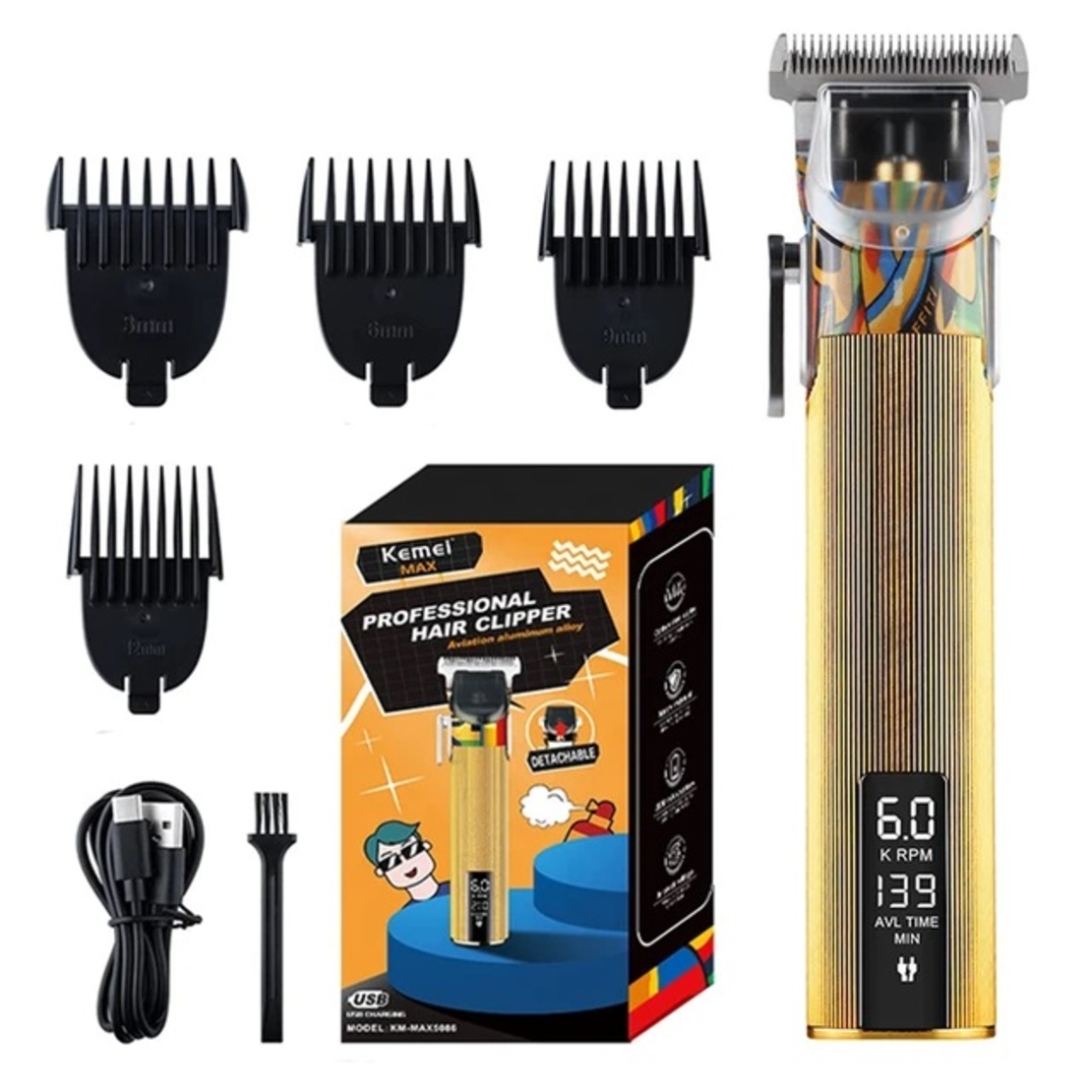 Машинка за подстригване - KM-MAX5086 - Бръснар - Kemei