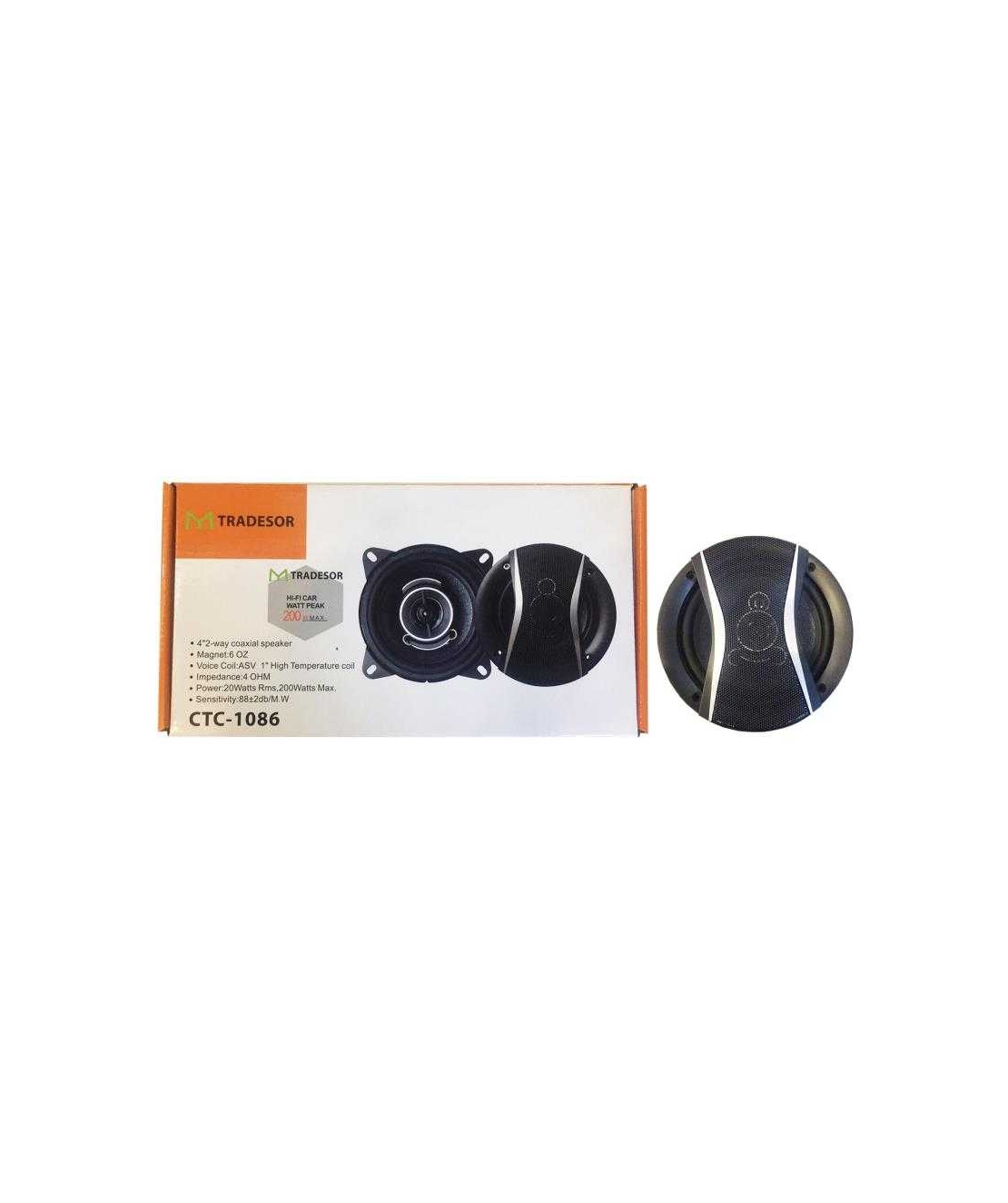 Високоговорител за кола - 4x2way - 200W - CTC-1086 - 001627