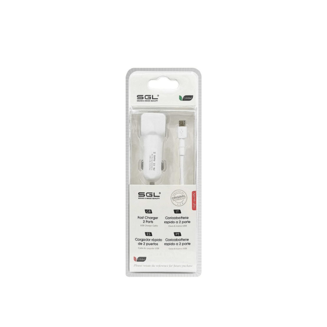 Зарядно за кола - Micro USB - 1m - V8-D13 - 110206