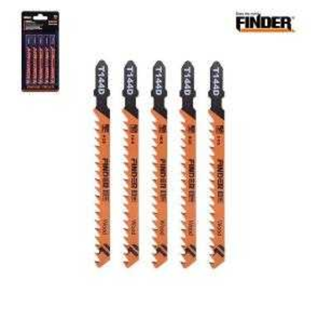 Режещи ножове за дърво за прободен трион - 5pcs - Finder - 191697