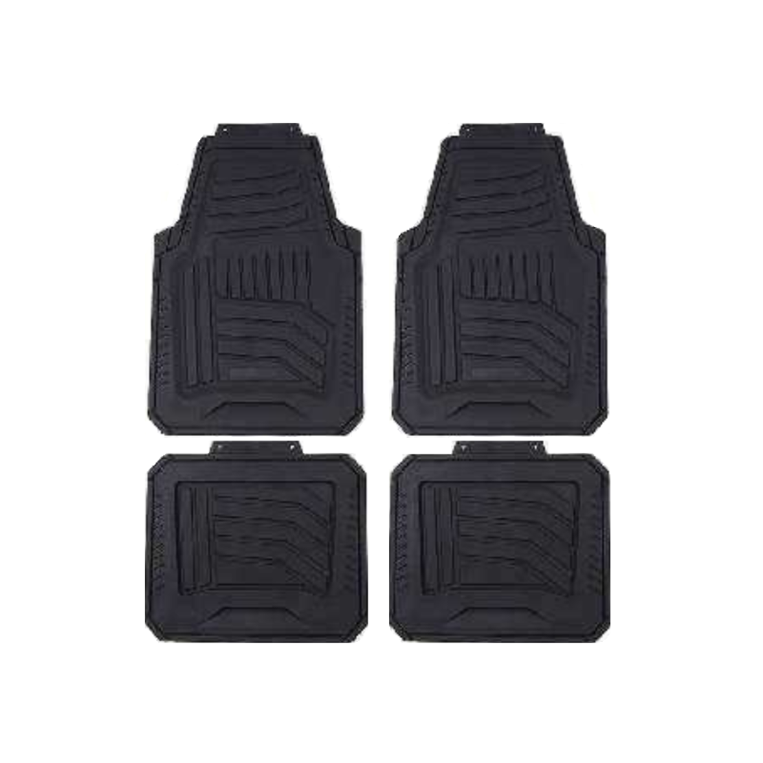 Гумени стелки за кола - 4 бр - A040 PVC - 122452 - Черни