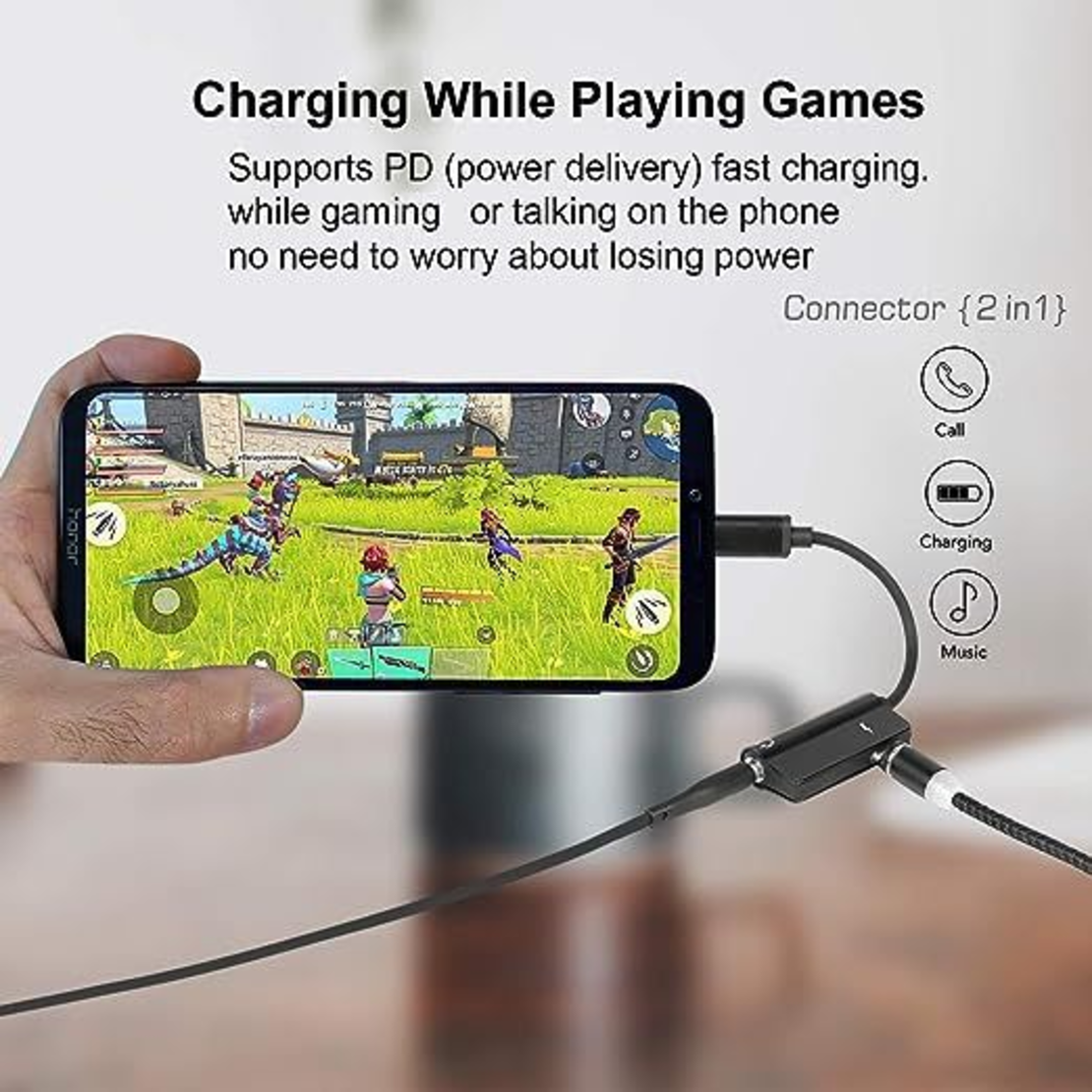 Lightning адаптер към Lightning и жак 3.5мм - CL-121 - AWEI - 888087