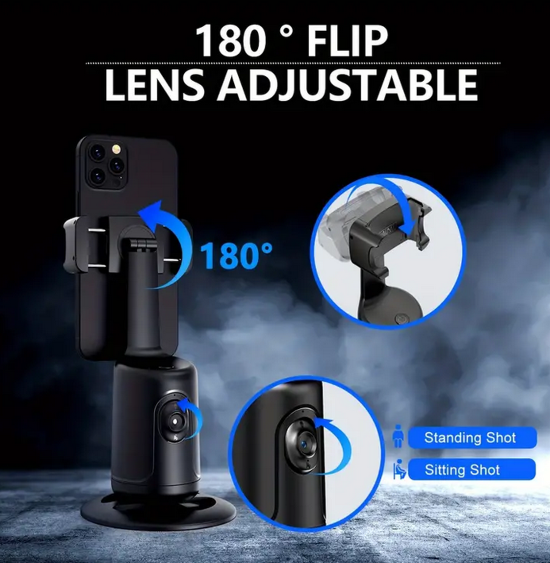 Стабилизатор за телефон - Gimbal - P01 PRO Mini - 811498 - Черен