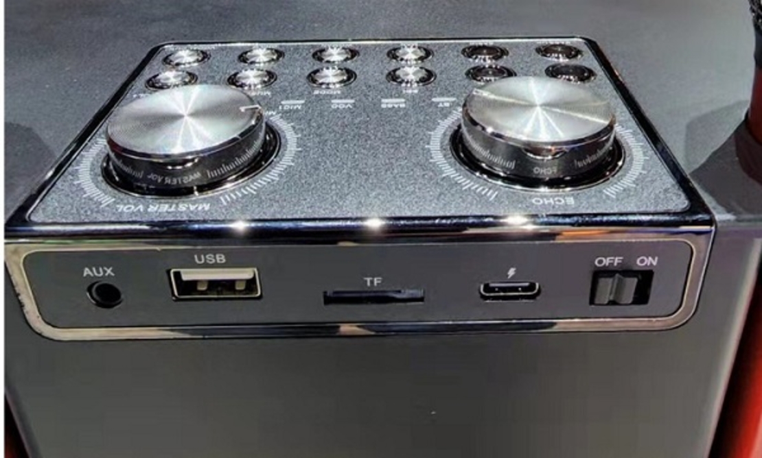 Безжична Bluetooth тонколона с 2 караоке микрофона - YS-202 - 887165 - Златиста