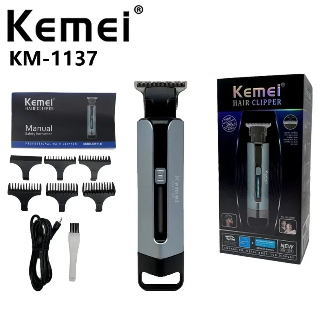 Машинка за подстригване - KM-1137 - Kemei
