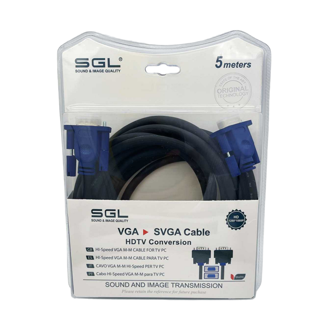VGA кабел - 550BB - мъж/мъж - 5M - 095080