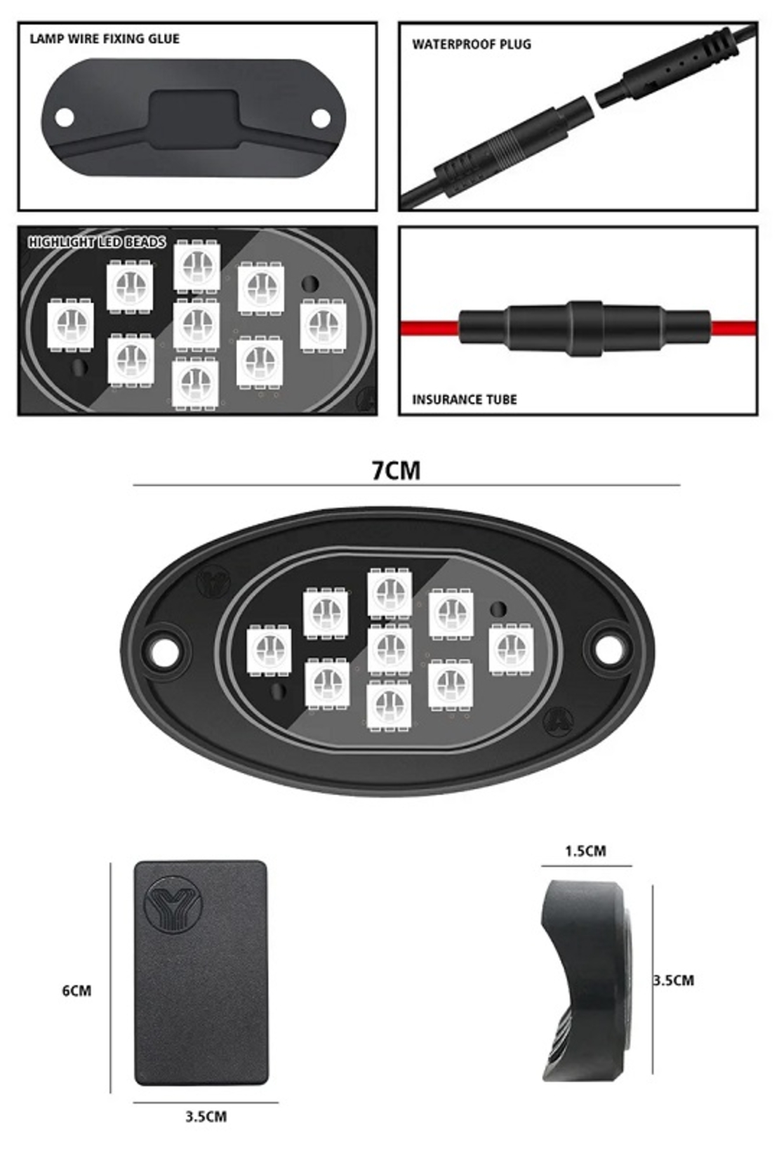 Декоративни LED вътрешни светлини за колело - 1112107/M04 - 110309