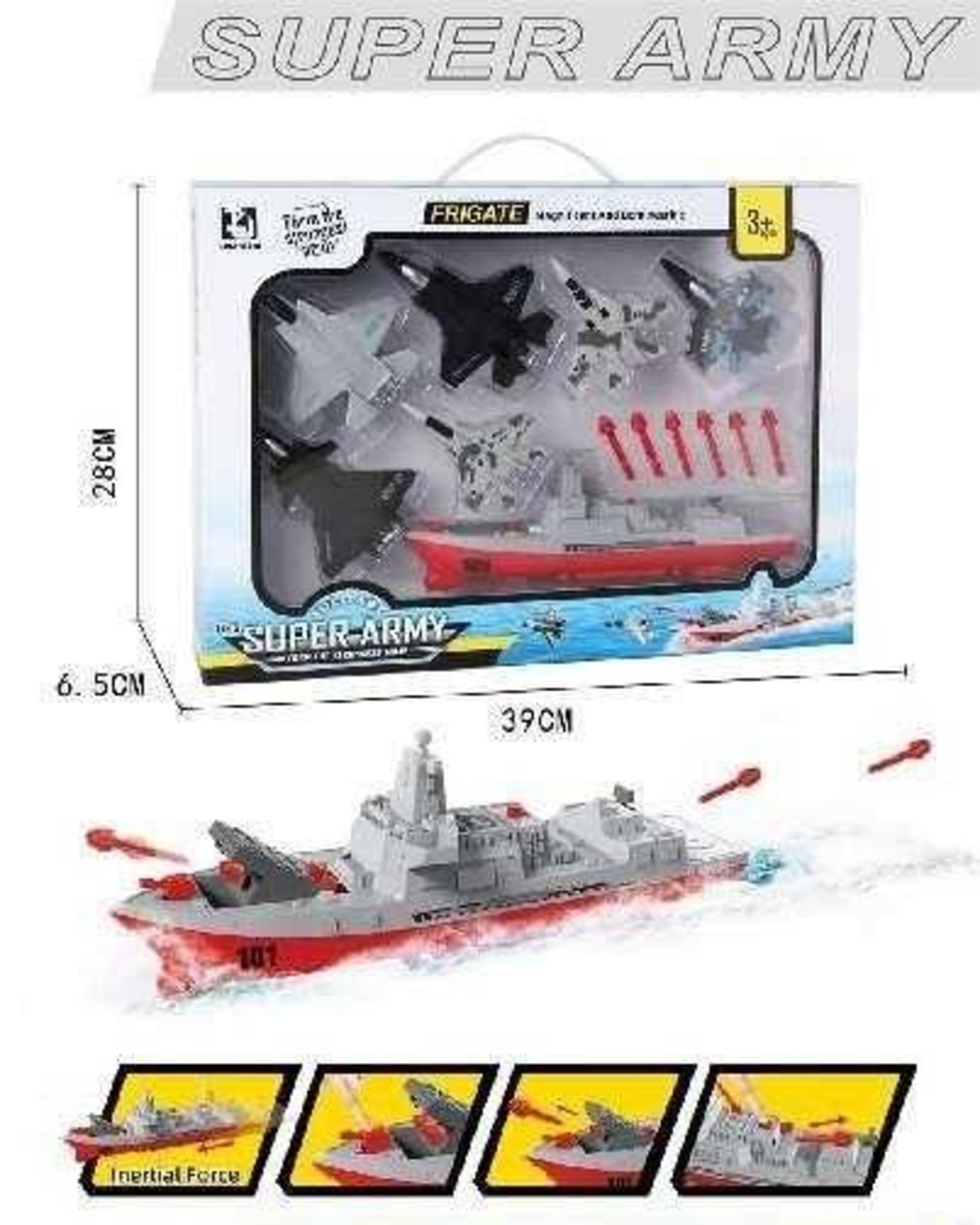 Игрален комплект - Бойни самолети и кораб - T102 - 308359
