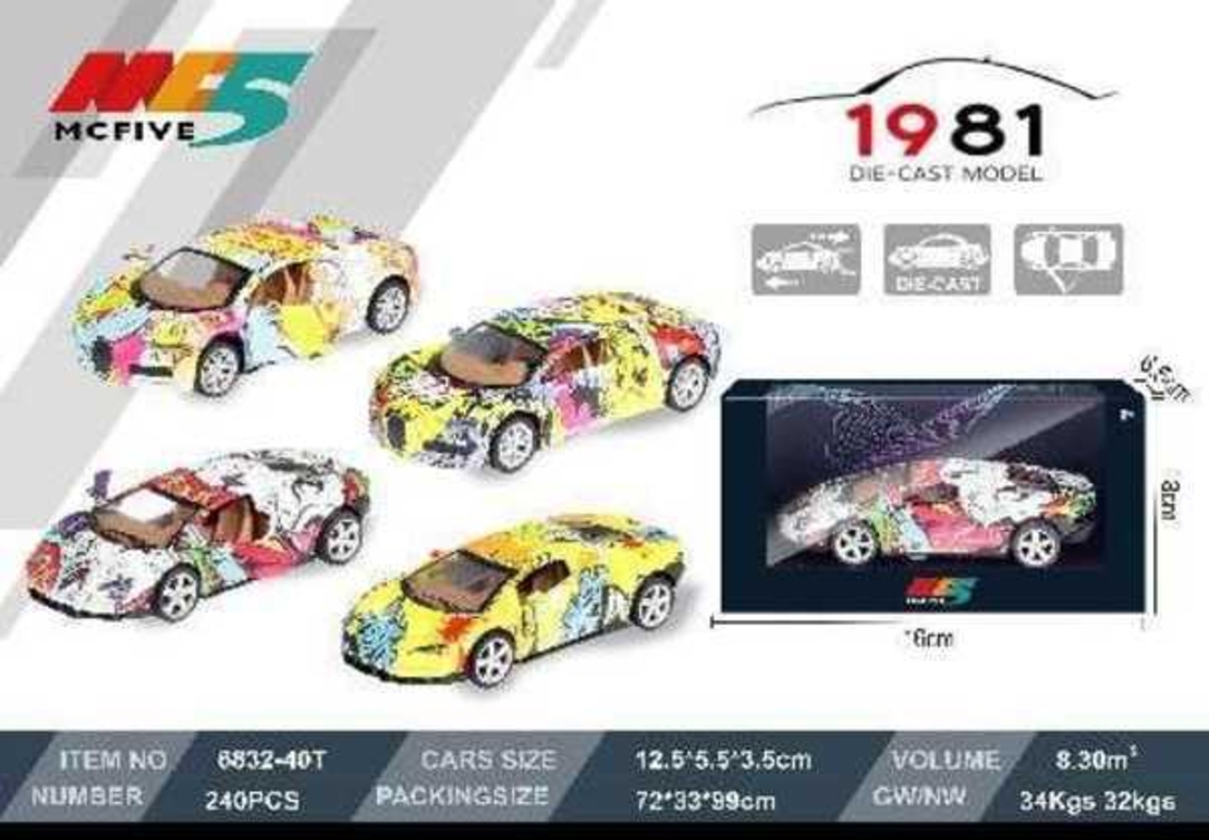 Мини метална детска кола - 6832-40T1:32 - 102642