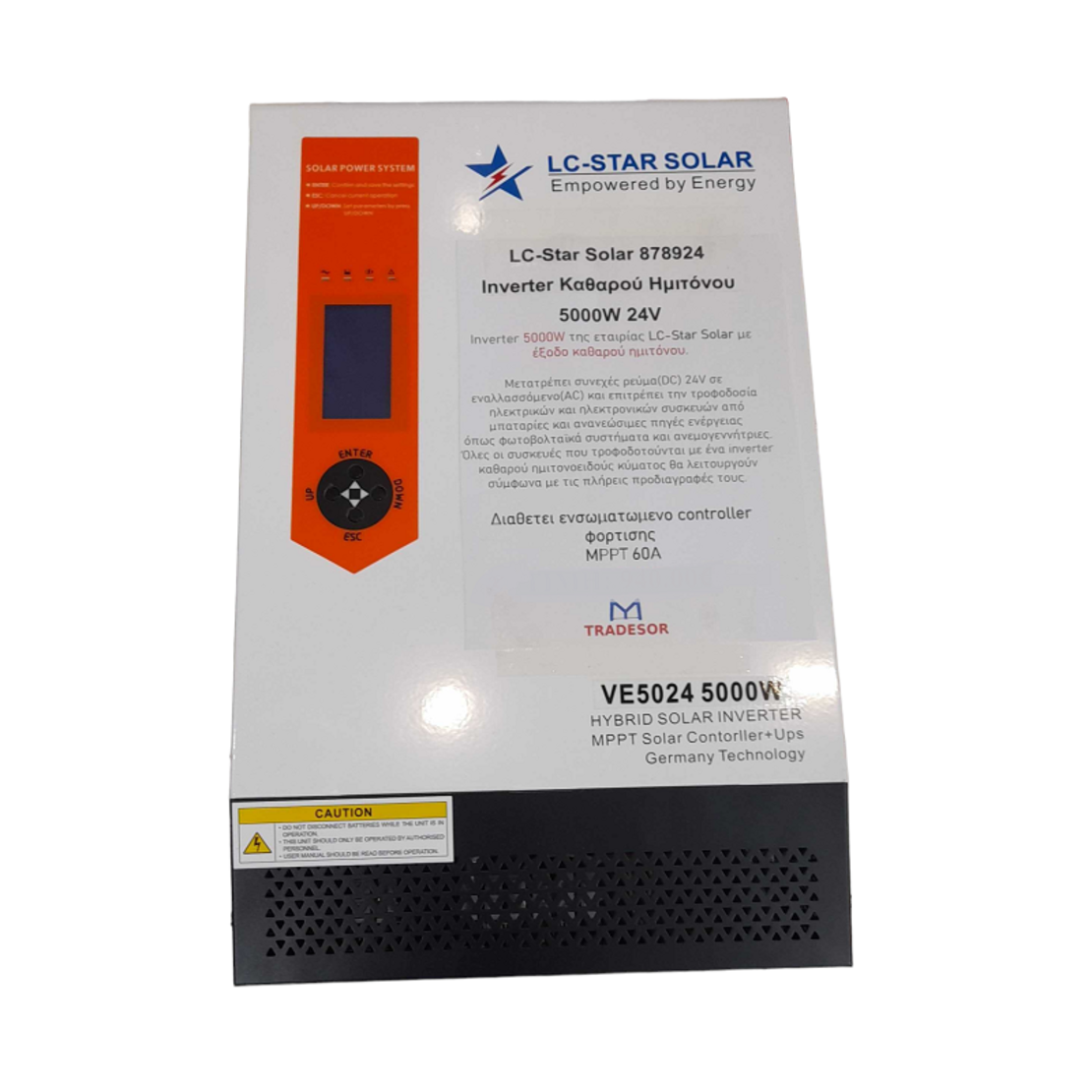 Мощностен инвертор - 24V - 5000W - 60A - LC-Star Solar - 338013