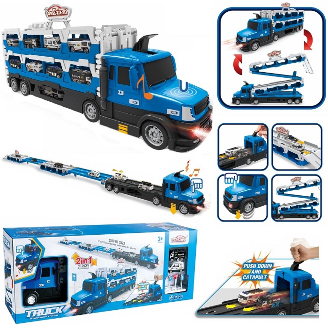 Игрален комплект 2в1 -Автовоз и писта- 660-S47 - 345257