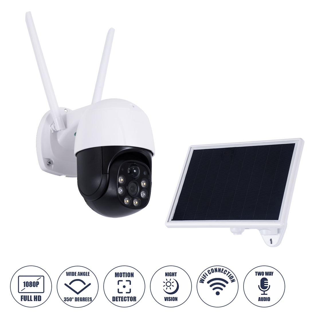 IP охранителна камера със соларно захранване– TP6 - Wi-Fi - 322046
