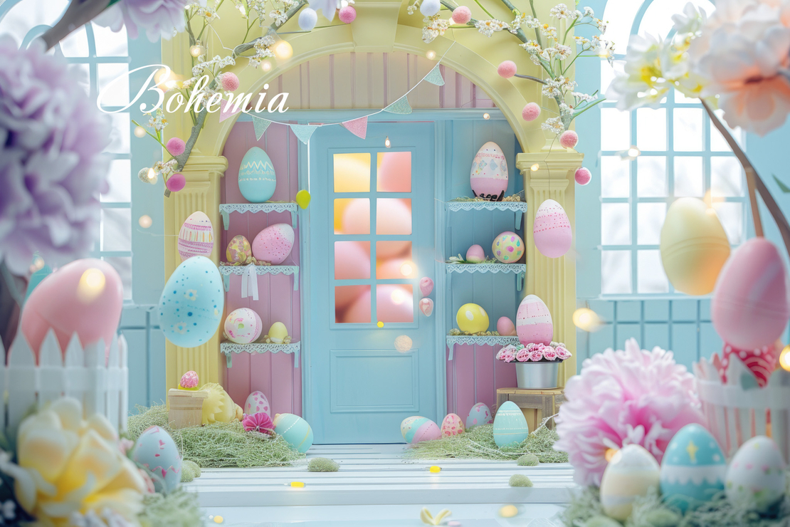 Пролетен Великденски фотографски фон 126