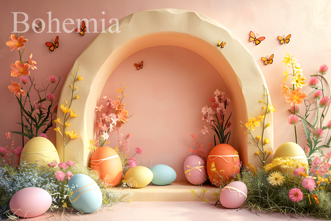 Пролетен Великденски фотографски фон 23