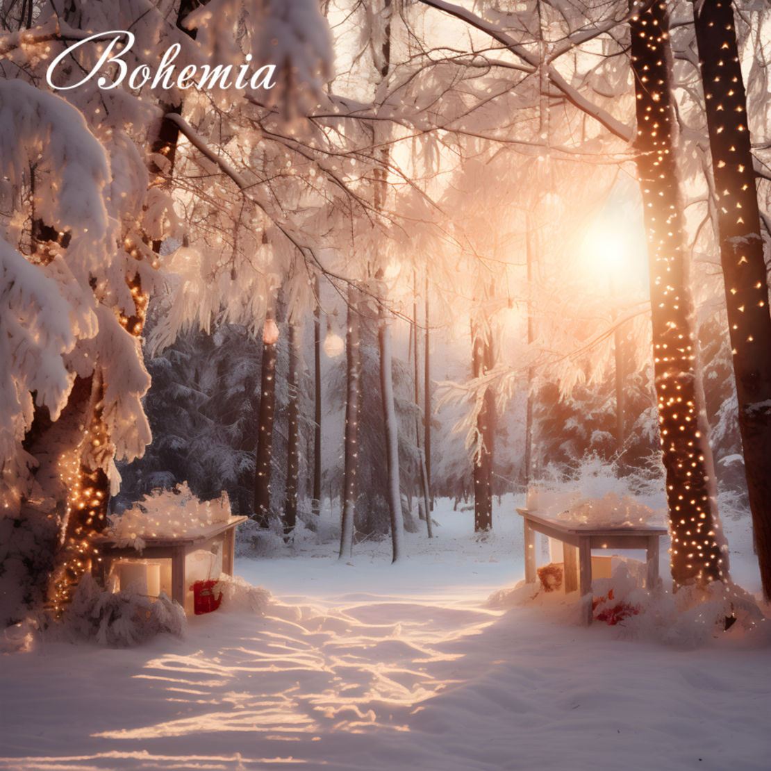 Коледен фон - пейзаж 17