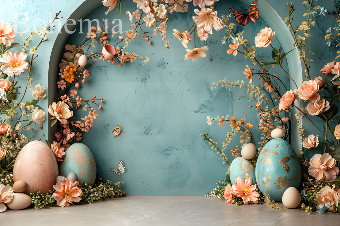 Пролетен Великденски фотографски фон 18
