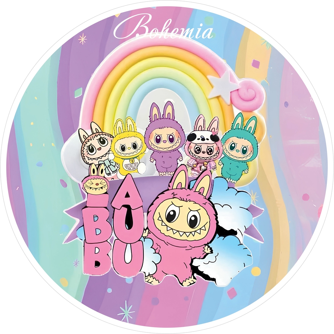 Фон винил Лабубу