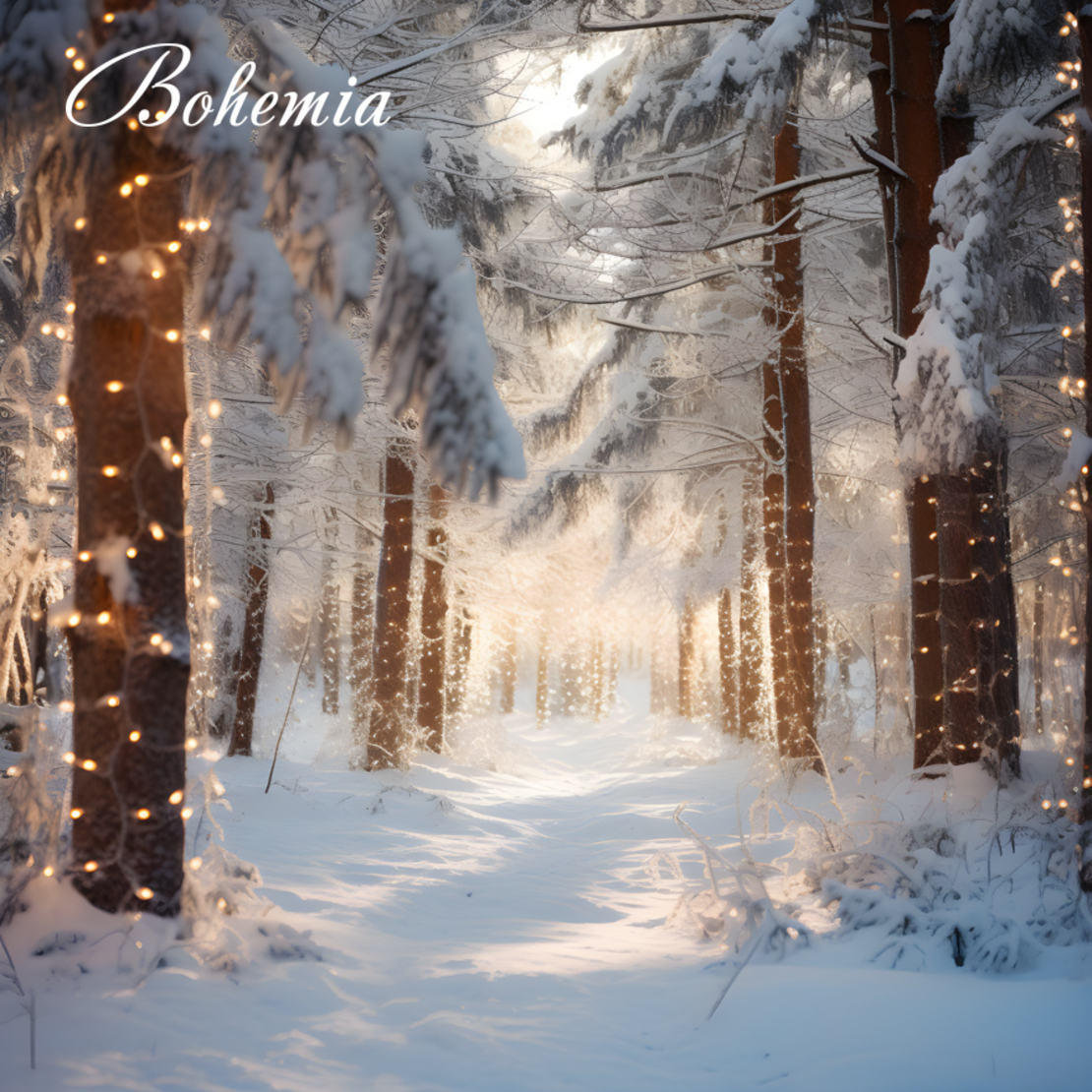Коледен фон - пейзаж 27