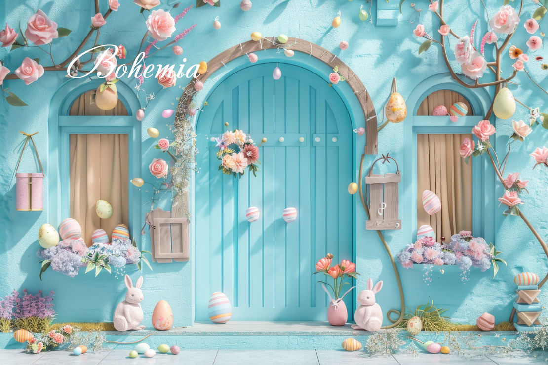 Пролетен Великденски фотографски фон 82