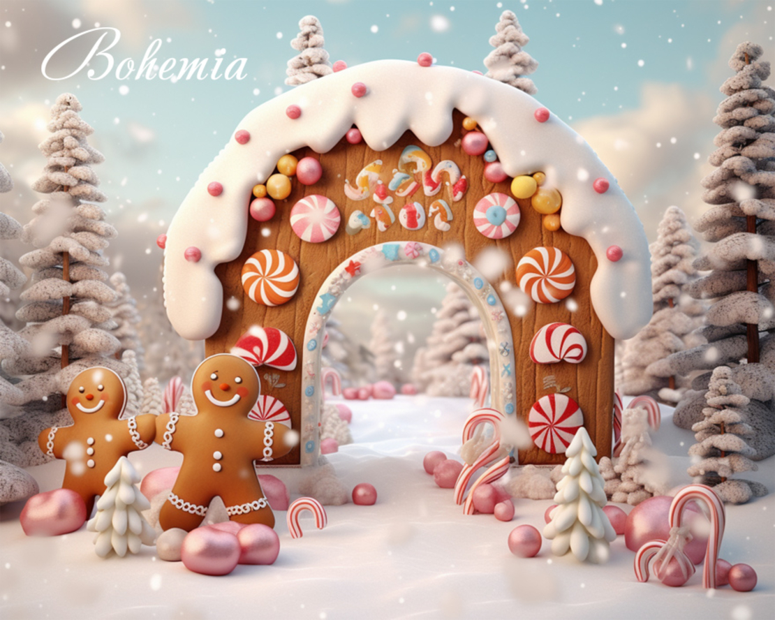 Коледен фон - външна декорация 20
