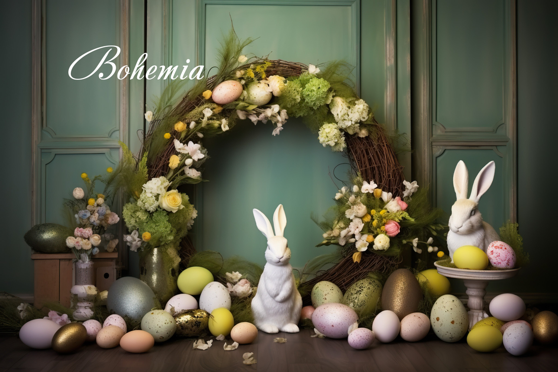 Пролетен Великденски фотографски фон 118