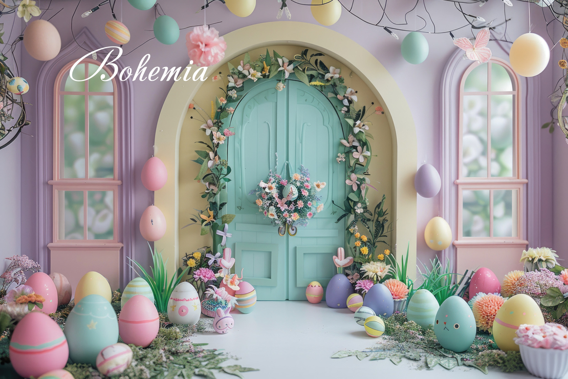 Пролетен Великденски фотографски фон 107