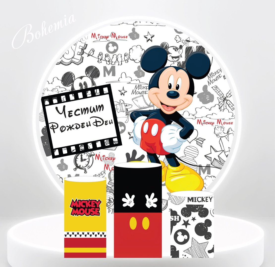 Фон винил Мики Маус