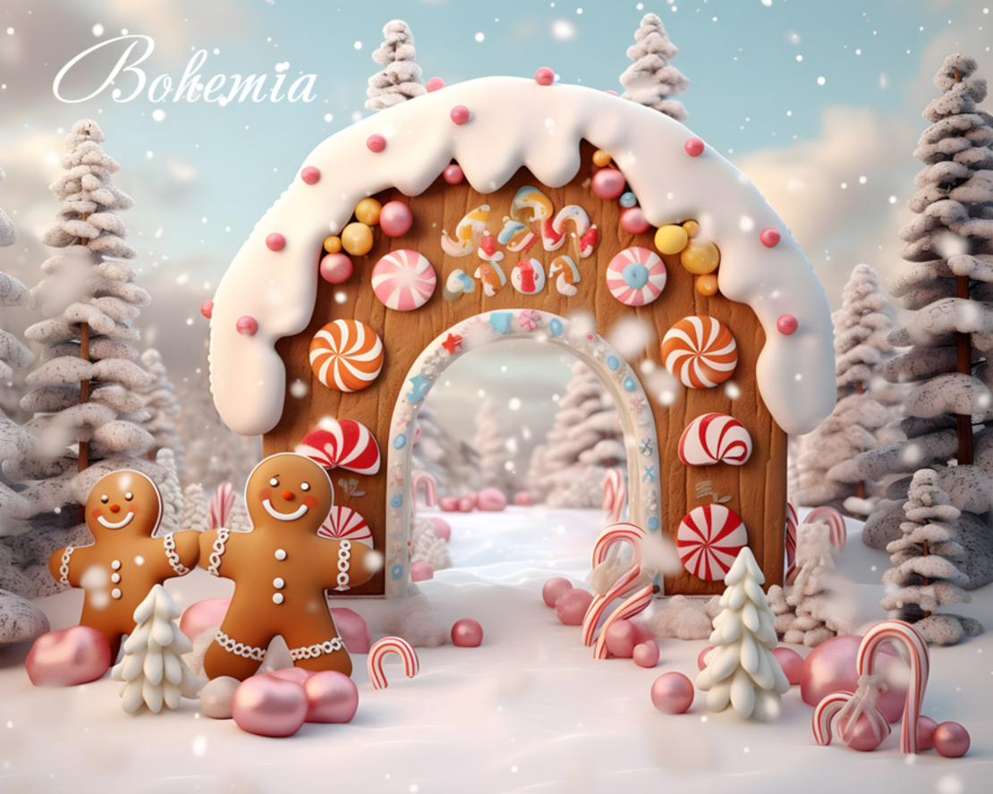 Коледен фон - външна декорация 11