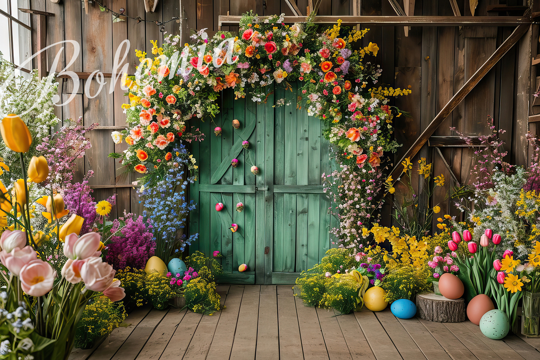 Пролетен Великденски фотографски фон 37