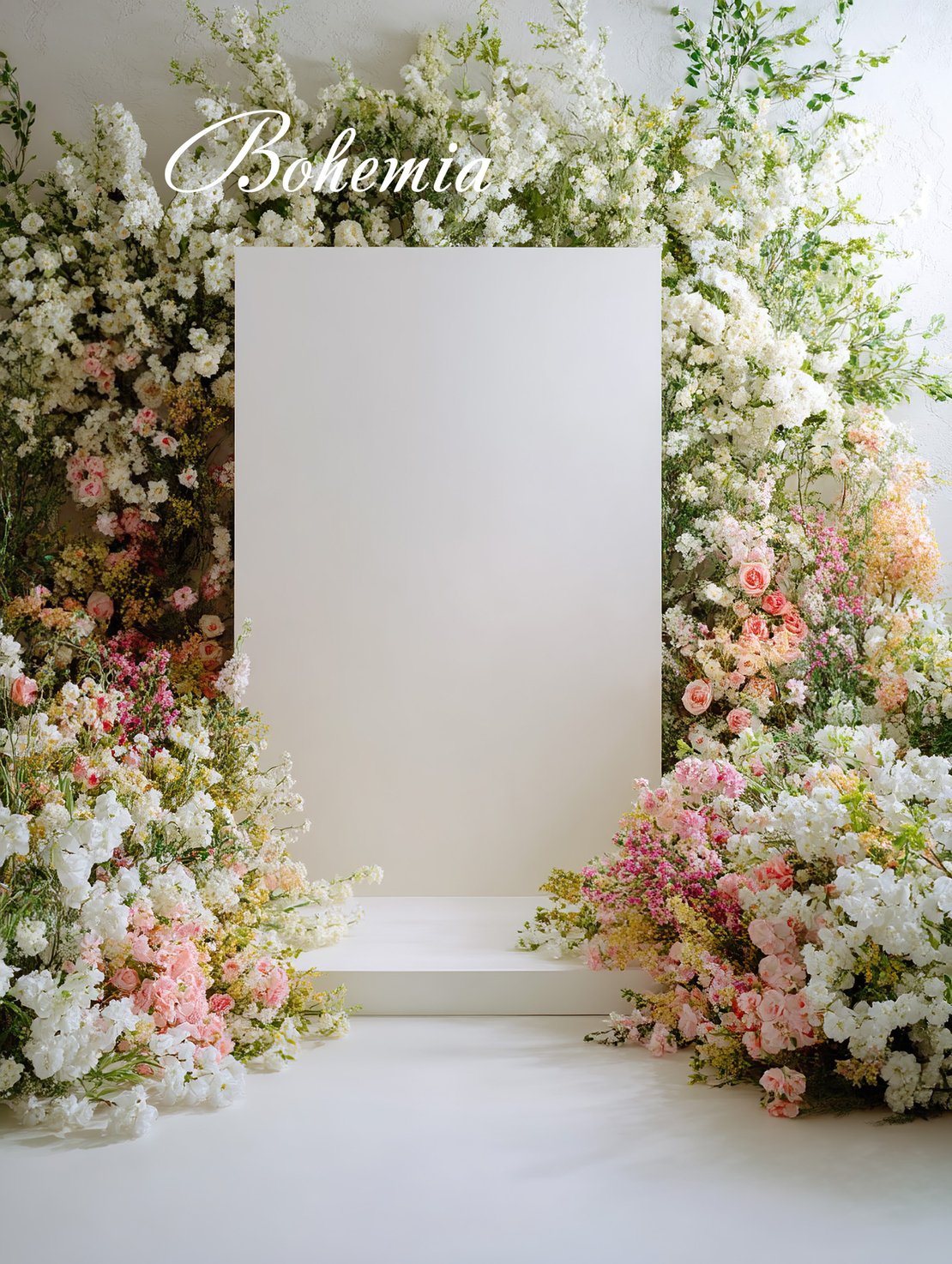 Пролетен фотографски фон с цветя 64