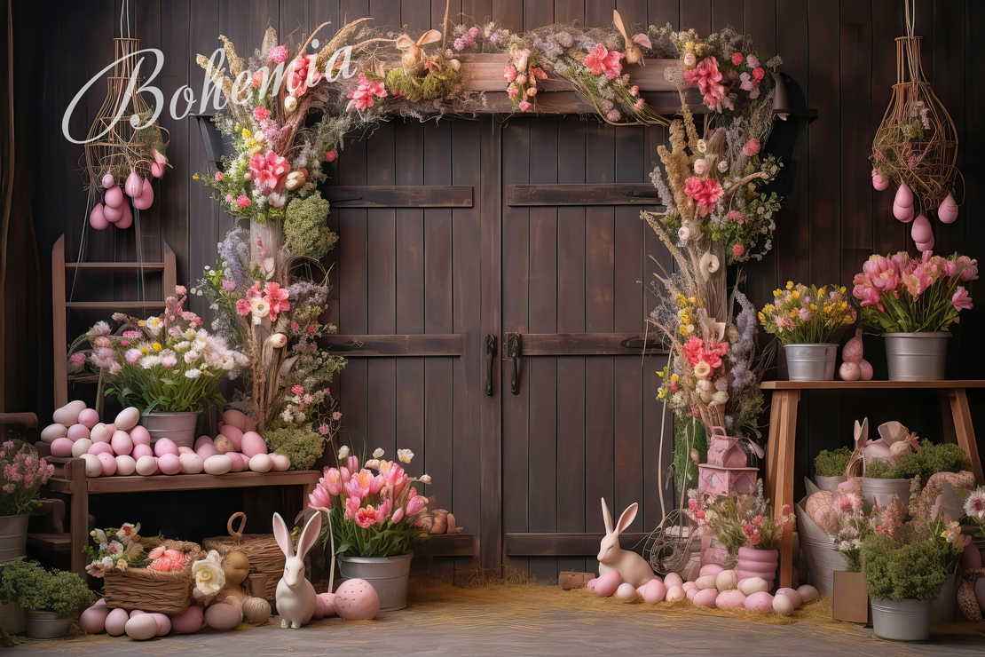 Пролетен Великденски фотографски фон 24