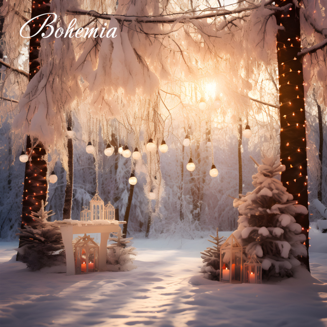 Коледен фон - пейзаж 11