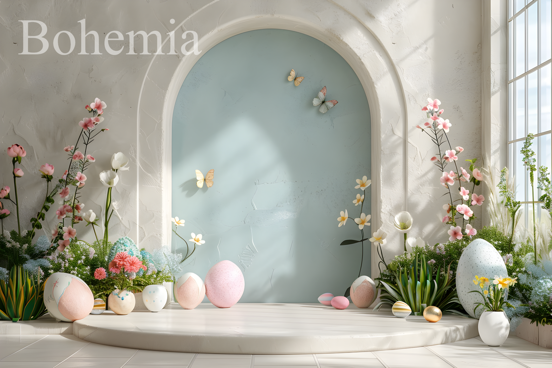 Пролетен Великденски фотографски фон 26