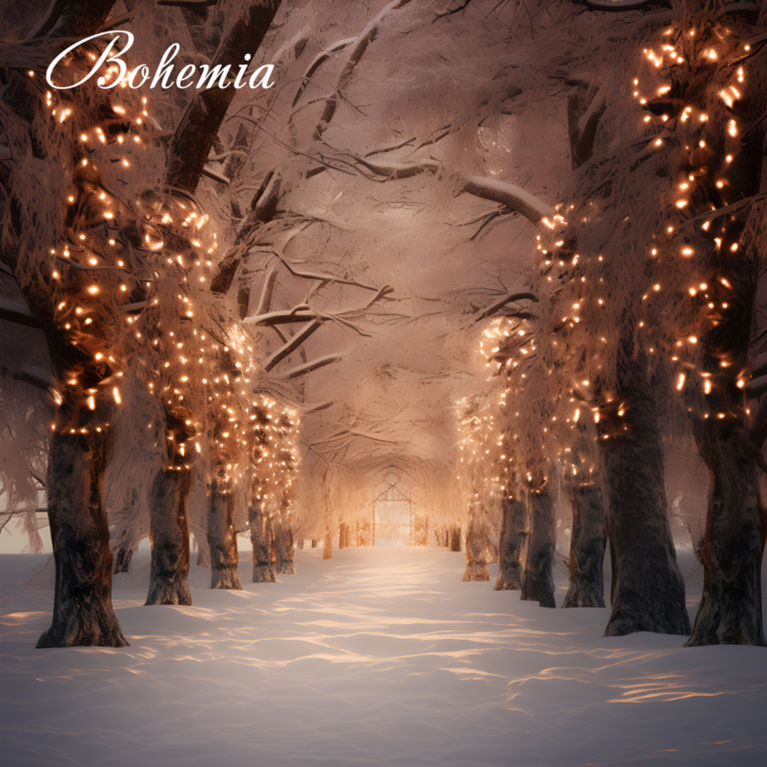 Коледен фон - пейзаж 07