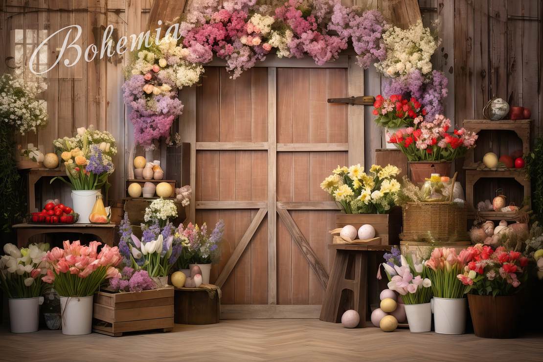 Пролетен Великденски фотографски фон 11