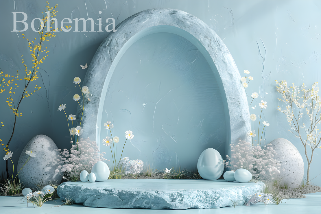 Пролетен Великденски фотографски фон 21