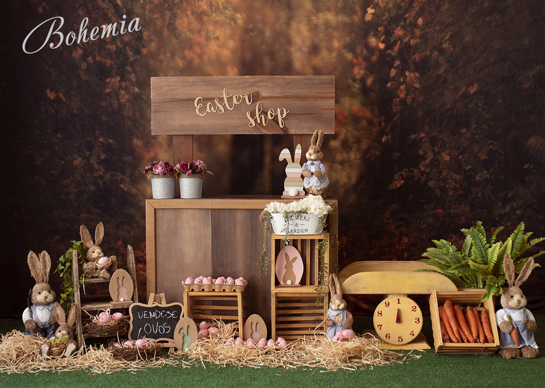 Пролетен Великденски фотографски фон 123